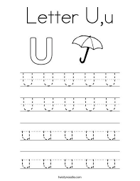 Letter U U Coloring Page Twisty Noodle Writing Practice Writing Practice Worksheets Practices Worksheets