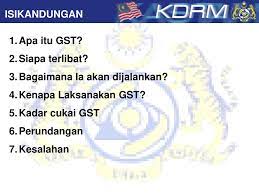 Dikenakan ke atas bekalan barang dan perkhidmatan yang bercukai (taxable supply) di buat oleh orang yang dibenarkan untuk mengenakan cukai (registered person) ketika ia menjalankan perniagaannya berlaku di malaysia. Cukai Barangan Dan Perkhidmatan Ppt Descargar