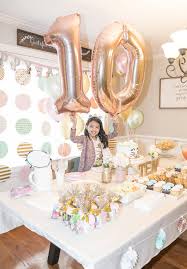 Birthday Party Ideas For 9 Year Old Daughter At Home Girls 10th Birthday Party Ideas Girl Birthday Decorations Girls Birthday Party Decorations Birthday Party Crafts