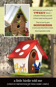 Birdhouse Kits Hobby Lobby Hobby Lobby Project A Little Birdie Told Me Birdhouse Craft Wood Spring Summer Nature Crafts Garden Art Crafts Outdoor Crafts