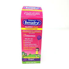 Benadryl D Allergy Relief Grape Liquid For Children 4 Oz Benadryl In 2020 Allergy Relief Benadryl Health And Beauty