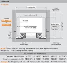 Blum Tandem 563h Drawer Specs Drawers Face Frame Cabinets Soft Close Drawer Slides