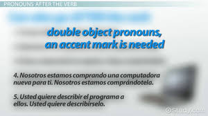 Using Double Object Pronouns In Spanish Video Lesson