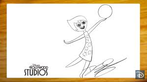 Use the line on the left side of the body as a guide to draw joy's arm. How To Draw Joy From Inside Out