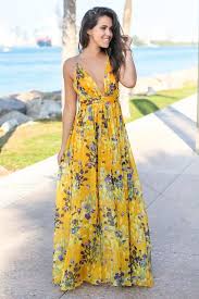 Yellow Floral Maxi Dress With Criss Cross Back Yellow Floral Maxi Dress Maxi Dress Beautiful Maxi Dresses