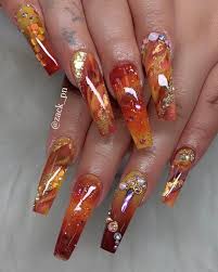 Are you looking for fall acrylic nail colors design for this autumn? 25 Autumn Acrylic Nail Art Designs Ideas Nail Art Designs Nail Designs Fall Nail Designs