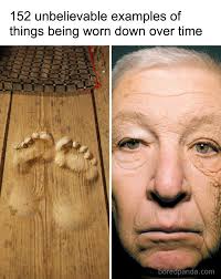 152 unbelievable examples of things being worn down over time (link in the  comments)