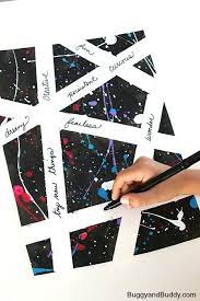 子供向けの感動的なスプラッタペイントアートプロジェクト アートプロジェクト アート キャンバスアート