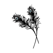 Surface Collective Peacock Feathers Wall Tattoo 38 Aud Found On Polyvore Peacock Feather Tattoo Feather Tattoo Black Feather Tattoos