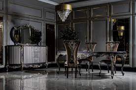 Light purple dining room ideas bedroom review design. Casa Padrino Luxury Baroque Dining Room Set White Purple Gold 1 Dining Table 6 Dining Chairs Magnificent Baroque Dining Room Furniture