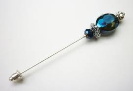 Hijab Pin Hat Pin From Rubina Kadir S Noor Collection Silver Plated Pin 6cm Long With Silver Plated Pin Protector Unique Jewelry Scarf Pin Hat Pins