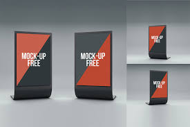Download free mockups in psd. Standee Display Mockup Free Psd Download Psd