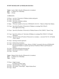 Maybe you would like to learn more about one of these? Tentatif Program