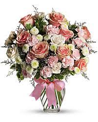 Send romantic flowers fast with roses delivered near me. Cotton Candy Bouquet Teleflora