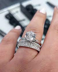 Bridal Sets Stunning Ring Ideas That Will Melt Her Heart In 2021 Heart Shaped Wedding Rings Shop Engagement Rings Bridal Ring Sets