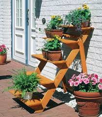 Rahmenholz Blumentreppe Gross Im Online Shop Von Ackermann Versand Garten Sommer Mit Bildern Blumentreppe Rahmenholz Treppe