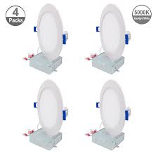 Led Wafer Ultra Slim Recessed Down Light Fixtures With Junction Box
