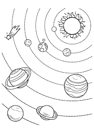 Introduce your little astronomer to earth's 'sister planet' venus! Free Printable Solar System Coloring Pages For Kids