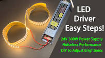 AC to DC 24V LED 300 Watts Slim Power Supply (DIP Switch Dimmable)