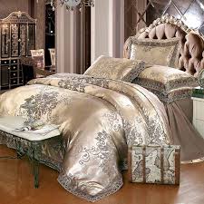 Subtract 4 inches from this measurement to get the amount that the continue to add rows until the bedspread reaches the typical queen bedspread length, 102 inches. Luxury Jacquard Bedding Set King Queen Size 4pcs Bedspread Cotton Duvet Cover Lace Satin Bed Sheet Set Pillowcases Home Textiles Sheet Piano Bed Sheet Babybed Sheets And Duvets Aliexpress