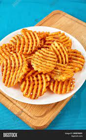 Most of the ones i find have poor reviews when attempting waffle fries because the blades are. Crispy Potato Waffles Image Photo Free Trial Bigstock