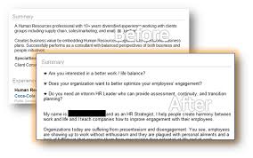 Linkedin Summary Example Linkedin Summary Examples Linkedin Summary Linkedin Help