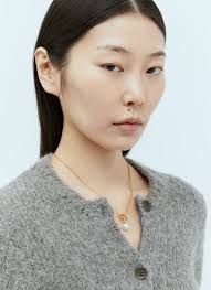 Gucci Blondie Pearl Drop Necklace en Gold pour femme