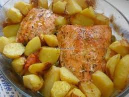 Saumon Et Pommes De Terre Au Four La Popotte De Silvi Pomme De Terre Au Four Recette Saumon Frais Recettes De Cuisine
