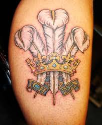 Welsh Three Feathers Tattoo Welsh Tattoo Plume Tattoo Tattoos