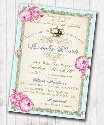 Tea Party Bridal Shower Tea Party Invitation Floral Etsy Tea Party Bridal Shower Baby Shower Tea Bridal Tea Party