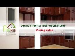 teak wood modular kitchen design i