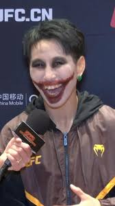 Can Wang Cong laugh like the Joker? Wait for it…😂 , #UFCMacau Full  interview in Chinese with @wangcong1339