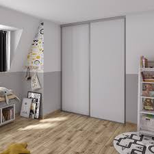 Porte de placard pivotante sur mesure kazed traditionnel de 38 a. Porte De Placard Coulissant Mat Blanc Mat L 96 2xh 250cm Leroy Merlin