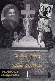 The two are buried in graceland's meditation garden alongside other presley family members. In Loving Memory Gladys Love Presley Died August 14 1958 Elvis Presley Songs Elvis Presley Family Elvis Presley Graceland