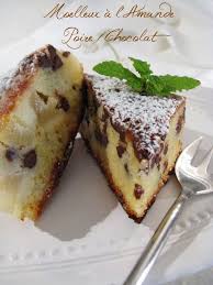 Moelleux A L Amande Poire Chocolat Poire Au Chocolat Recette Gateau Poire Gateau Poire Amande