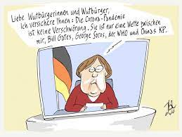 Merkel, virüse karşı bir aşı geliştirilemediğine vurgu yaptı, dayanışmamız, kalbimiz ve sağduyumuz sınavdan geçiyor. Karikatur Vom 22 08 2020 Nelcartoons