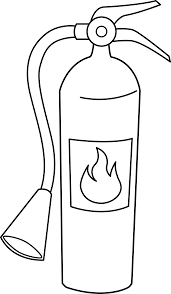 Black And White Fireman Clipart Fire Extinguisher Line Art Free Clip Art Free Clip Art Firefighter Drawing Coloring Pages