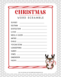 Peppa pig and the lost christmas list listen and colour worksheet. Christmas Word Scramble Fun Loving Families