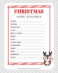 Maybe you would like to learn more about one of these? Christmas Word Scramble Fun Loving Families