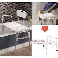 ktaxon bath chair plastic tub transfer bench with adjustable backrest white transfer bench chair bench