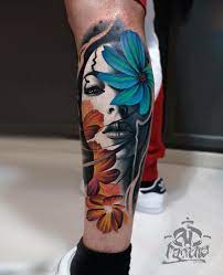 Though tribal tattoos were mostly done in black, adding color gives it a unique charm and appeal. Tattoo Artist A D Pancho Color Realistic Design Tattoo Creative Tattoos Tattoos Surreal Tattoo