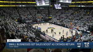 The stadium has capacity of about 20,000 people. Vivint Arena Utah Jazz Double Crowd Size For Playoffs