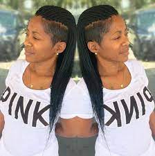 Senegalese Twists 60 Ways To Turn Heads Quickly Braids With Shaved Sides Shaved Side Hairstyles Hair Styles