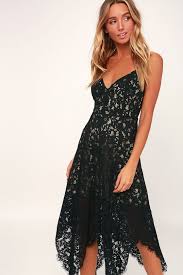 One Wish Black Lace Midi Dress Black Lace Midi Dress Lace Dress Black Ruffled Maxi Dress