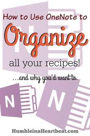 How To Use Onenote To Organize All Your Recipes One Note Microsoft Recipe Organization Organization