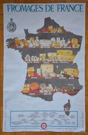 Torchon Carte Des Fromages De France En Vente Sur Ma Boutique De Mes Annees Vintage Fromages De France Torchon Fromage