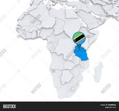 Tanzania offers a wealth of attractions for history buffs. Tanzania On Map Africa Image Photo Free Trial Bigstock