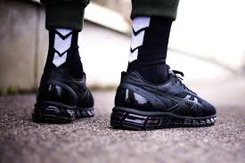 Mens asics gel kayano trainer knit mt h7p4n black lace up sportstyle trainers. Asics Gel Quantum 360 Knit Triple Black Asics Triple Black Asics Gel