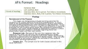 Text begins on the same line and continues as. Use Of Apa Style Headings Apa Format Headings