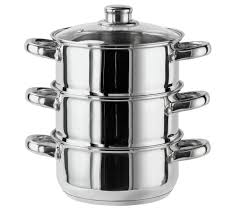 Buy Argos Home 3 Tier Steamer Stainless Steel Saucepan Steamers Argos Argos Home Steel Handle Stainless